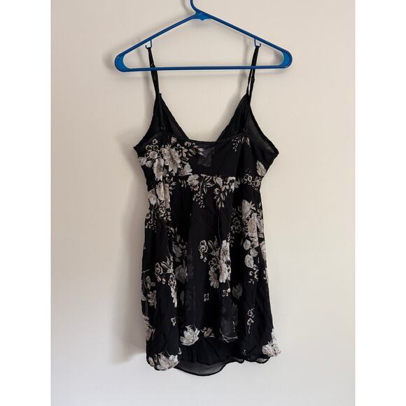 Vintage California Dynasty Y2K Babydoll Tank Top Floral Lingerie 90s Sleep - Picture 2 of 8